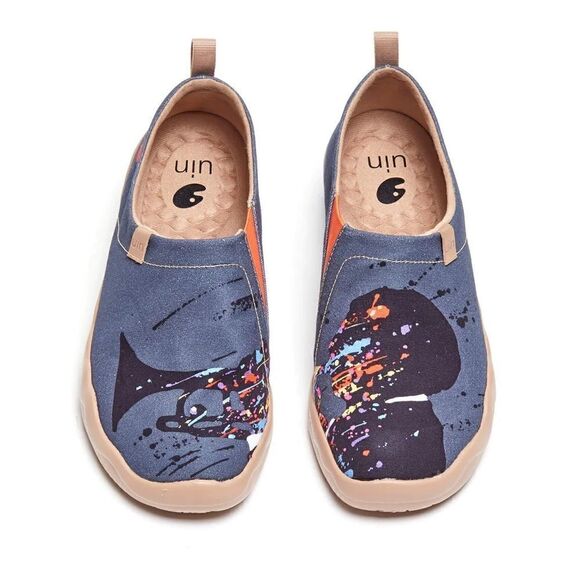 UIN Men\'s Loafers Shoes Slip On Canvas Walking Shoes (Jazz Passion) main image 9